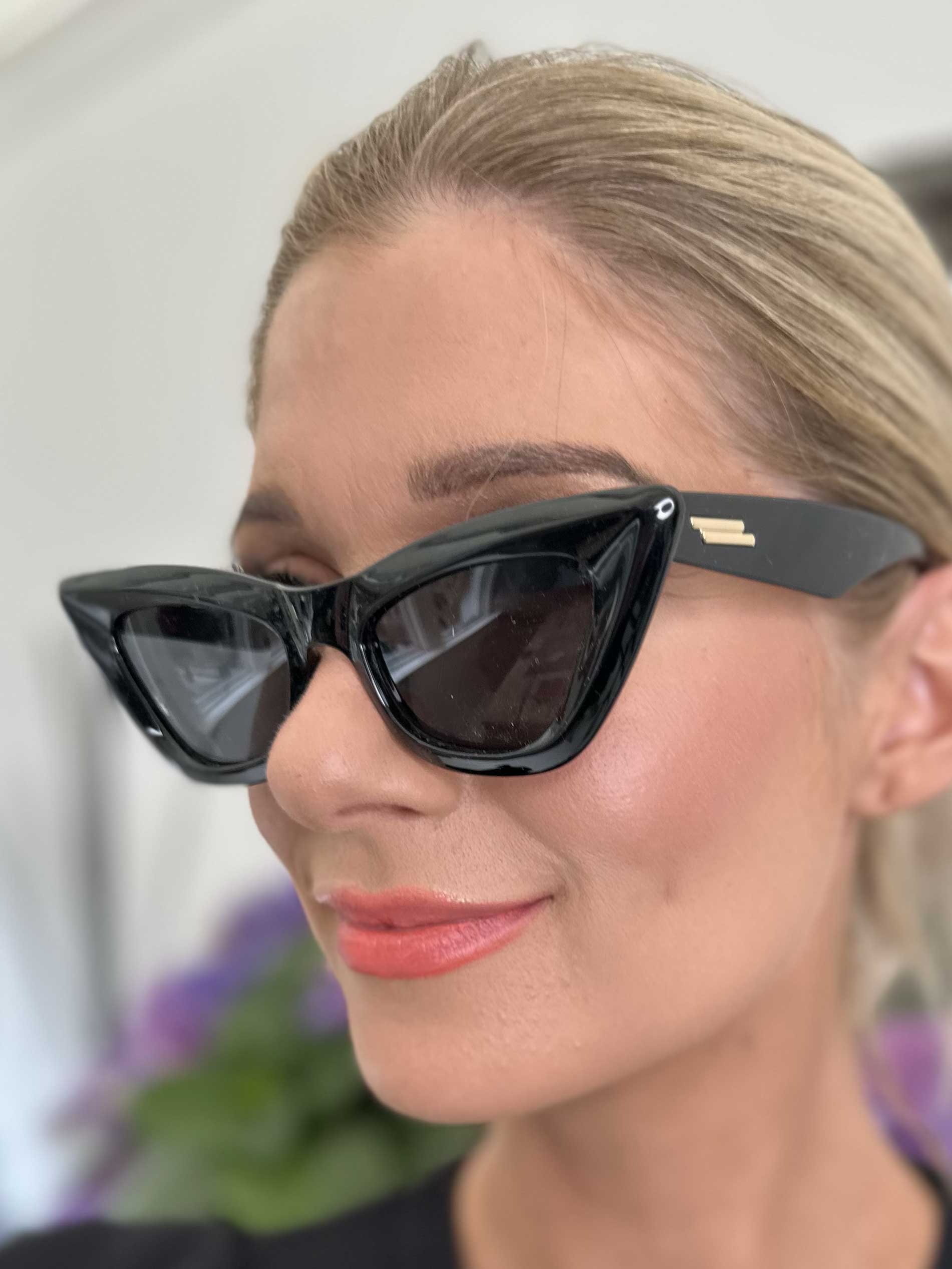 Savannah - smala cat eye-solglasögon